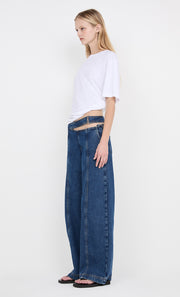 PIP WASHED TEE - WHITE