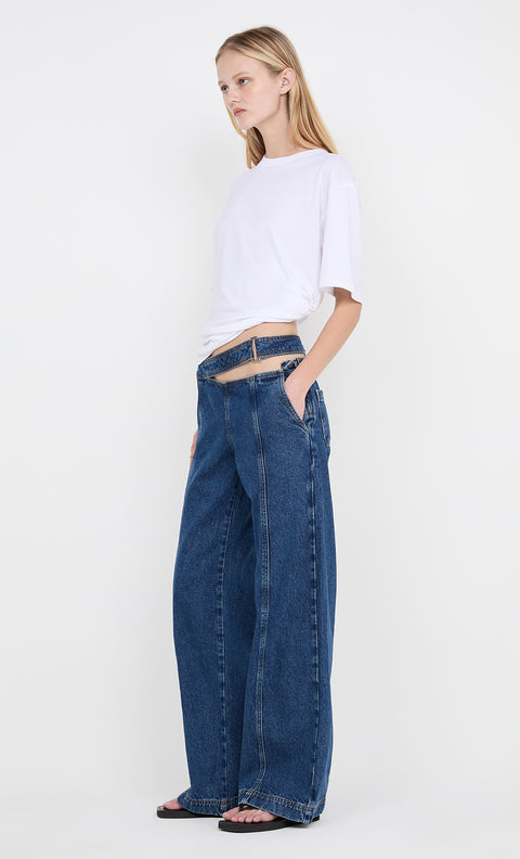 PIP WASHED TEE - WHITE