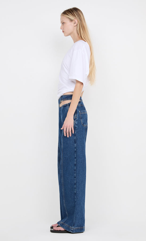 PIP WASHED TEE - WHITE
