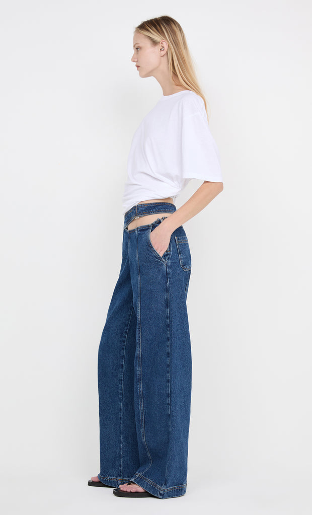 PIP WASHED TEE - WHITE