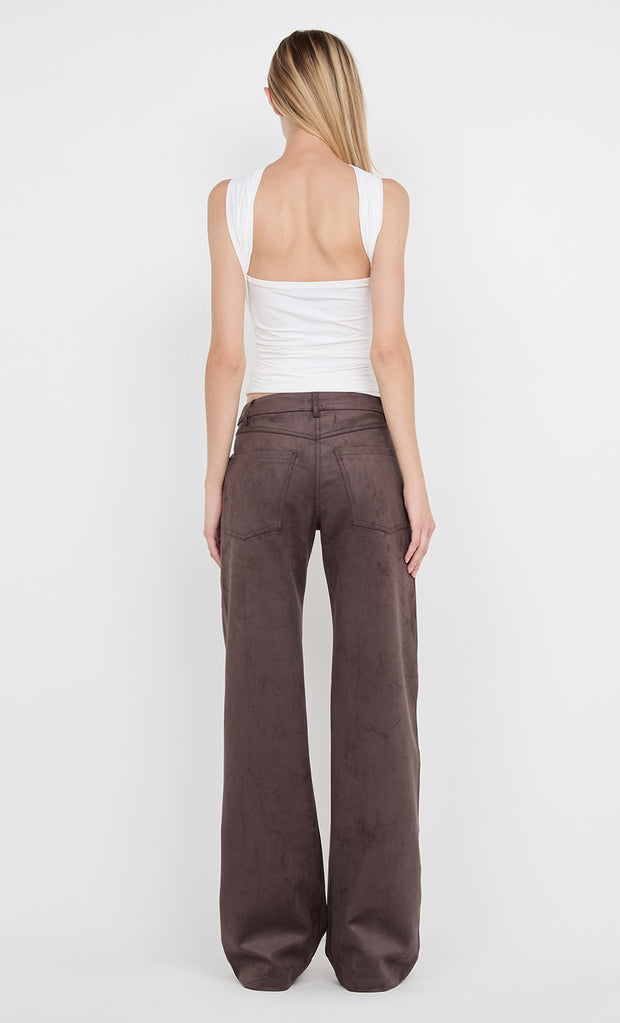 VIDA RUCHED TOP - WHITE