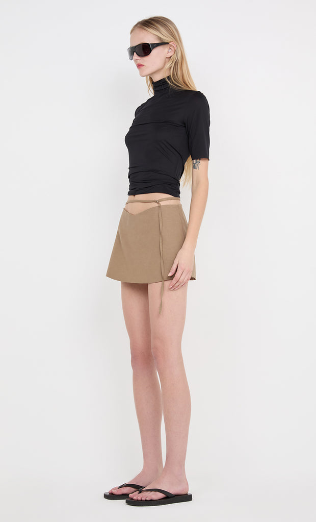 VIDA SKIVVY TOP - BLACK