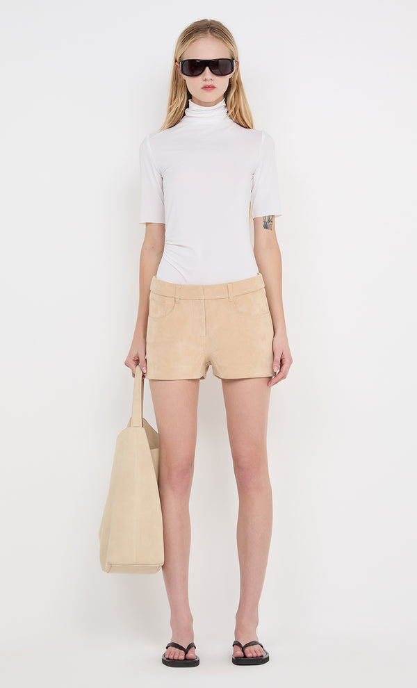 LYON MINI SHORT - NOUGAT