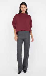 JORJA CREW JUMPER  - BURGUNDY