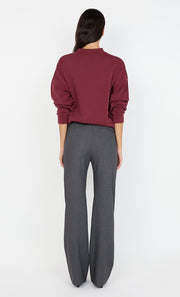 JORJA CREW JUMPER  - BURGUNDY