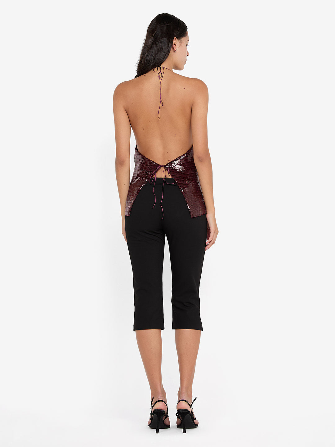 CELESTIA COWL TOP - PLUM