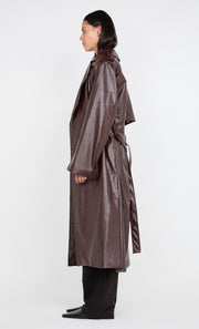 SCYLLA TRENCH COAT - BURGUNDY