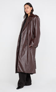 SCYLLA TRENCH COAT - BURGUNDY