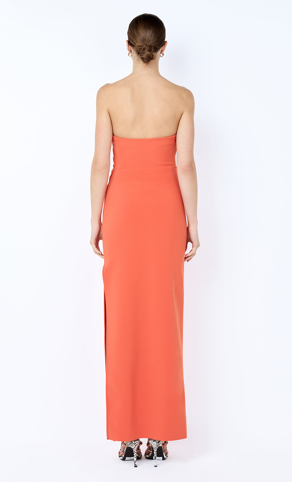 REINA STRAPLESS MAXI DRESS - ORANGE