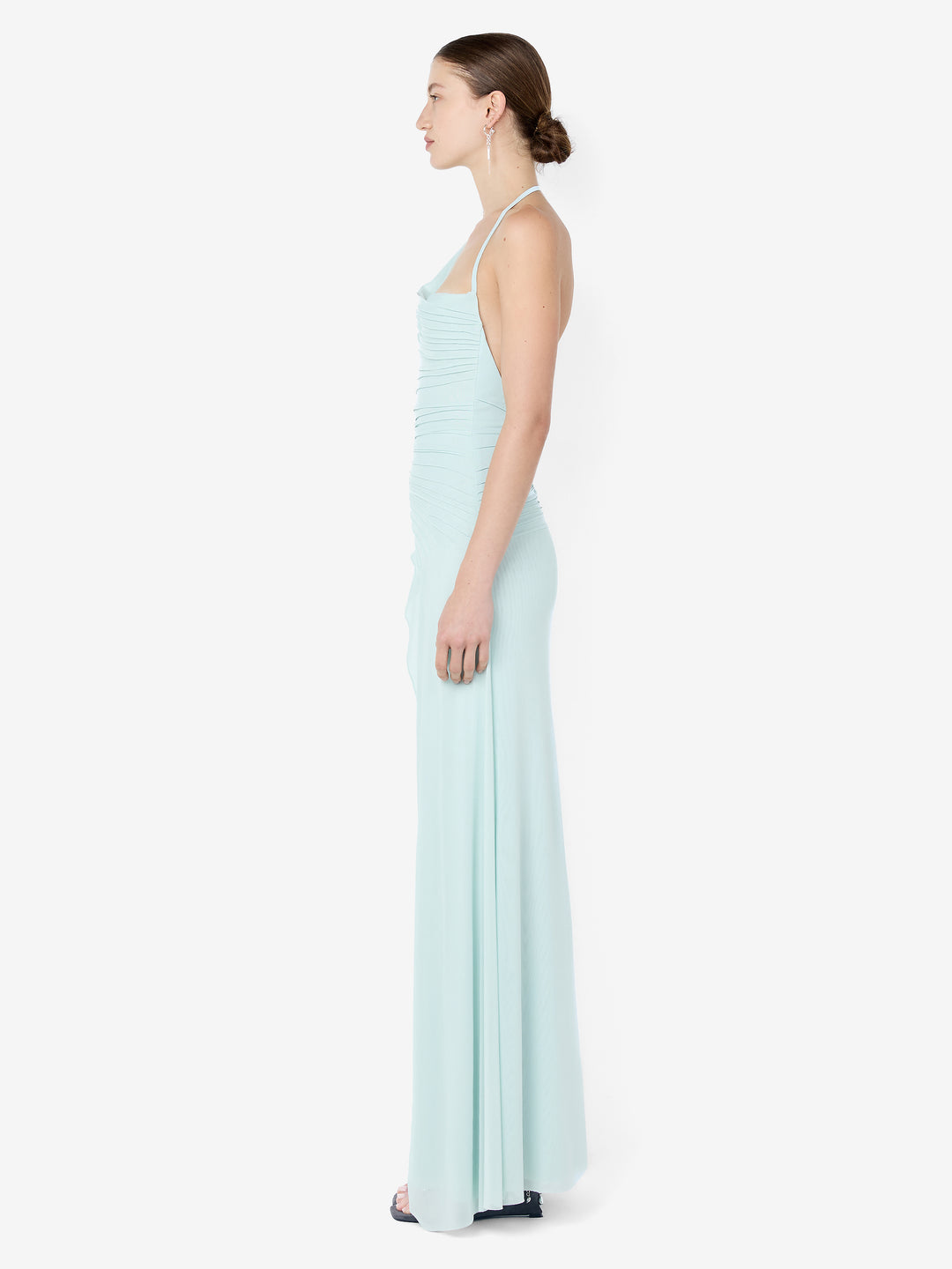 BRENNA PINTUCK MAXI DRESS - SPEARMINT