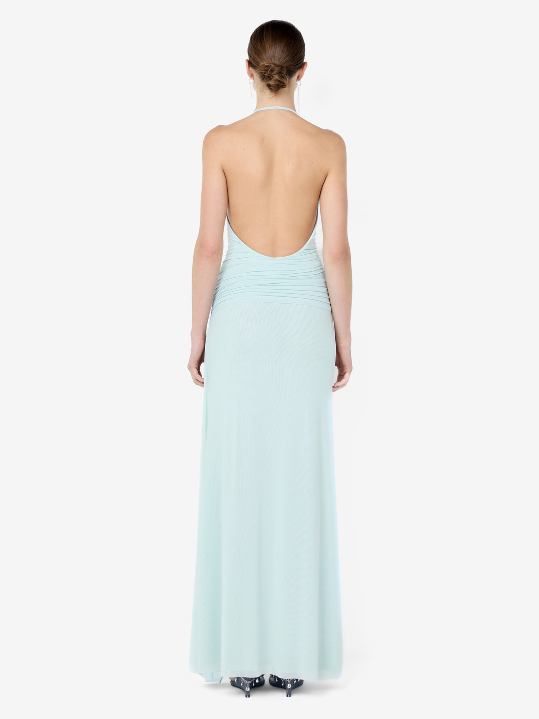 BRENNA PINTUCK MAXI DRESS - SPEARMINT