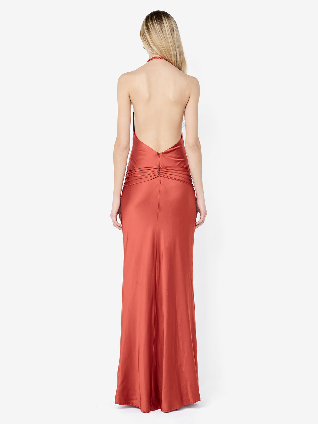 QUENTIN RACER MAXI DRESS - PAPRIKA