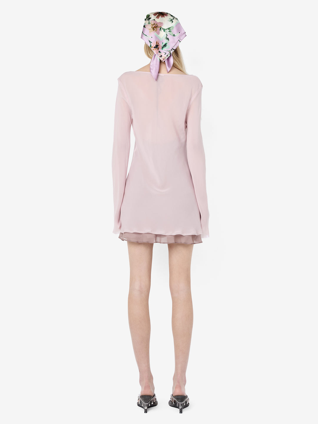 AUGUSTIN LAYERED MINI DRESS - MAUVE/MAUVE SMOKE