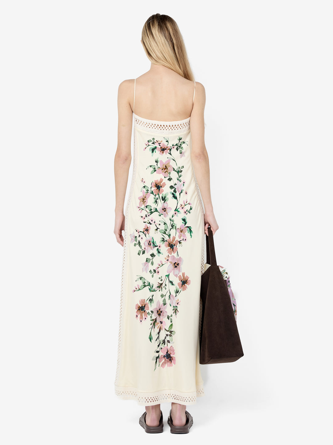 CAMELIA MAXI DRESS - CREAM GARDENIA FLORAL