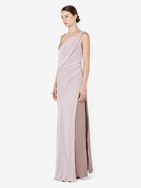 AUGUSTIN ASYM MAXI DRESS - MAUVE/MAUVE SMOKE