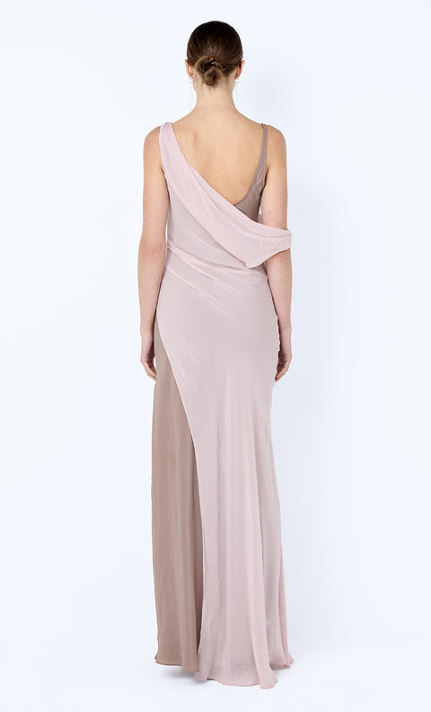 AUGUSTIN ASYM MAXI DRESS - MAUVE/MAUVE SMOKE