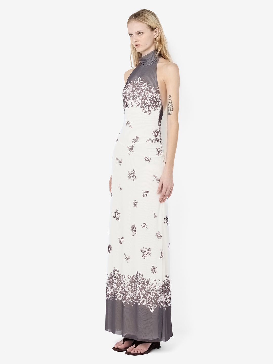 VIOLETTE RACER MAXI DRESS - CARNATION FLORAL