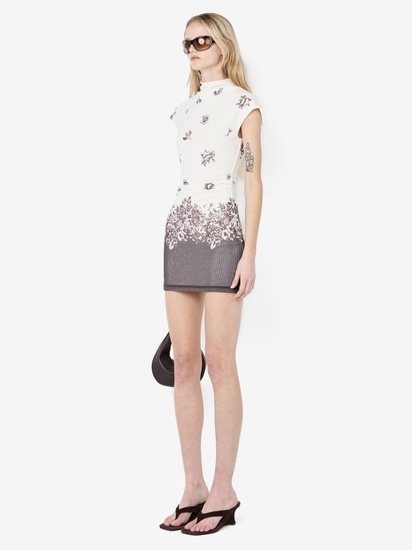 VIOLETTE MINI DRESS - CARNATION FLORAL