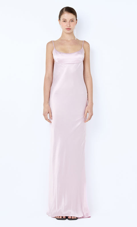 MARCY COWL NECK MAXI DRESS - BALLET