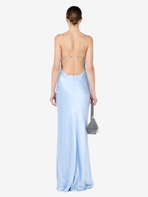 FLORENCE SCOOP MAXI DRESS - MINERAL BLUE