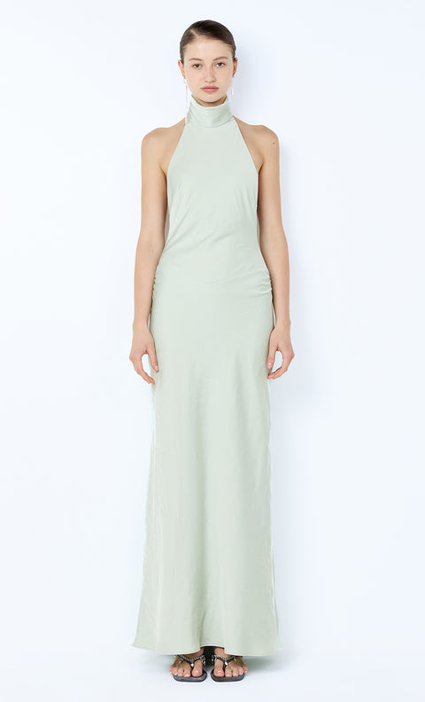 LISETTE HALTER MAXI DRESS - MINT