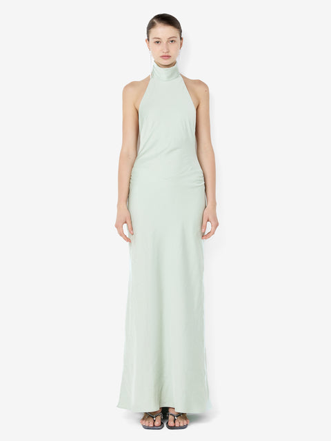 LISETTE HALTER MAXI DRESS - MINT