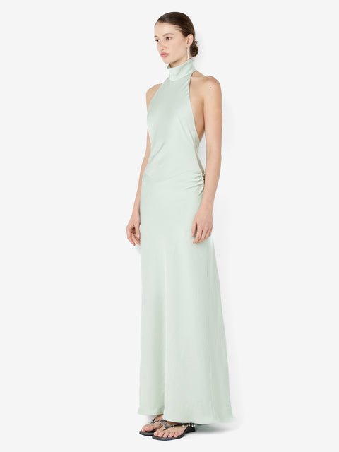 LISETTE HALTER MAXI DRESS - MINT