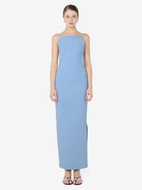 ARLENE STRAPPY MIDI DRESS - CORNFLOWER