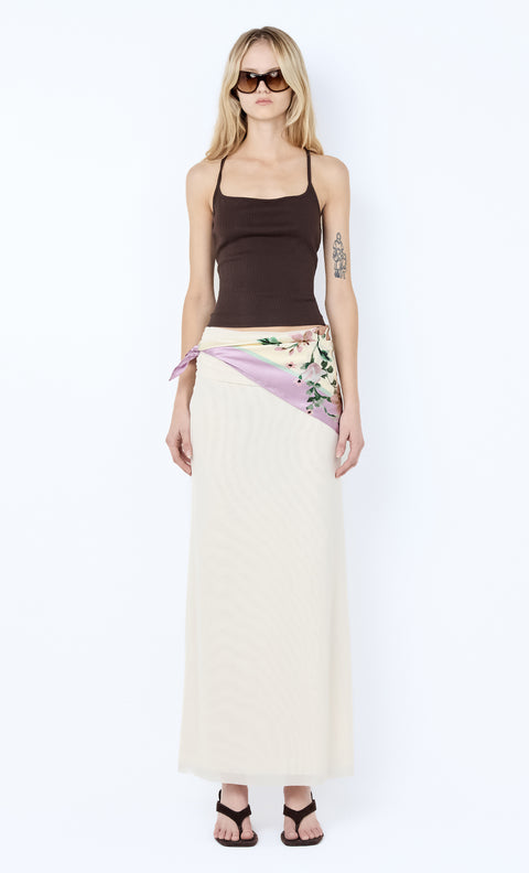 AYLA TANK - DARK CHOCOLATE