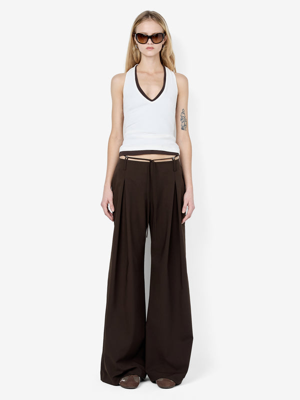 ALBI BEADED PANT - ESPRESSO