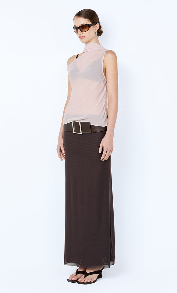 AUGUSTIN SCARF TOP - MAUVE