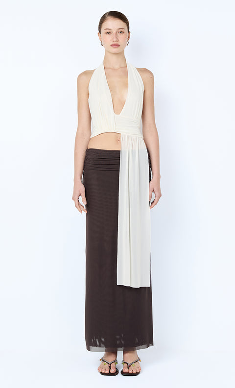 EVA DRAPE TOP - SNOW