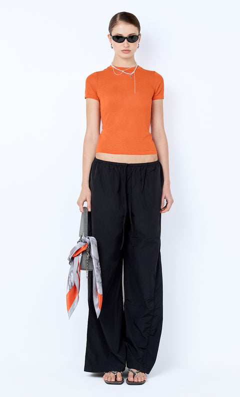 MELROSE BABY TEE - PERSIMMON