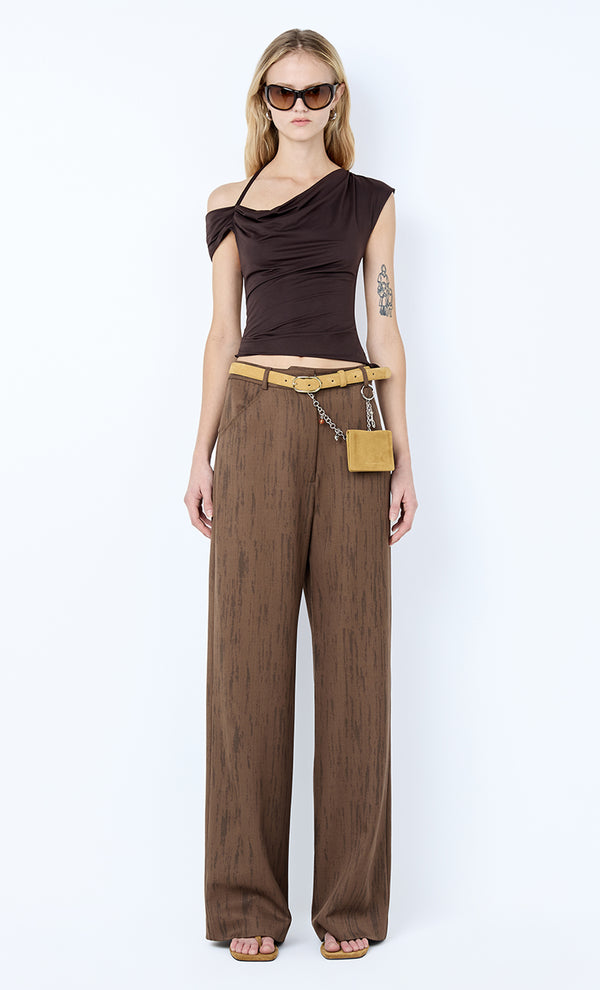 LAURENT PANT - WOODGRAIN CHOC