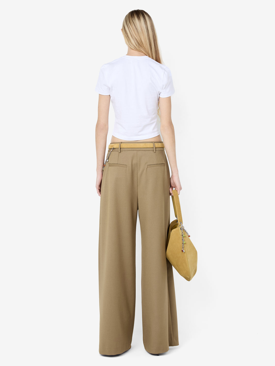 FAYE WIDE LEG PANT - OLIVE