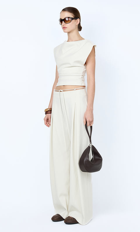 DEVYN COWL TOP - CREAM