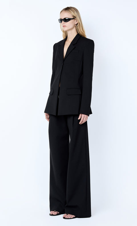 MIRREN LONGLINE BLAZER - BLACK
