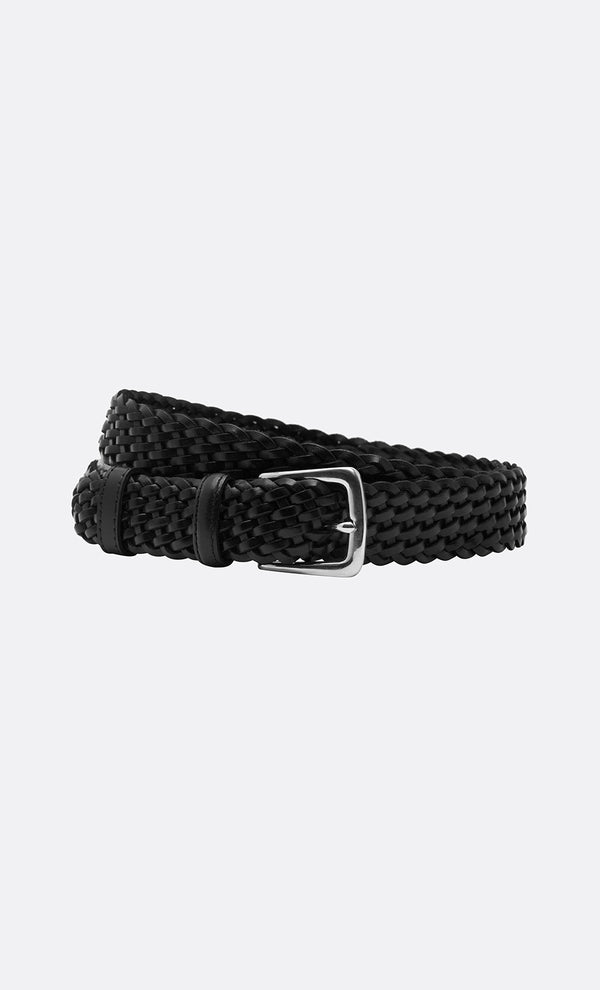 WOVEN BELT  - BLACK