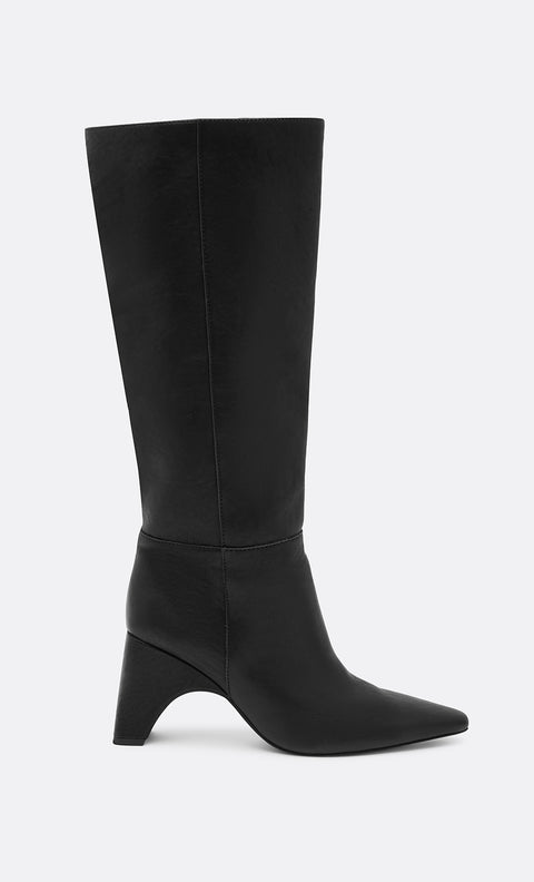 LEIGHTON BOOT - DISTRESSED BLACK