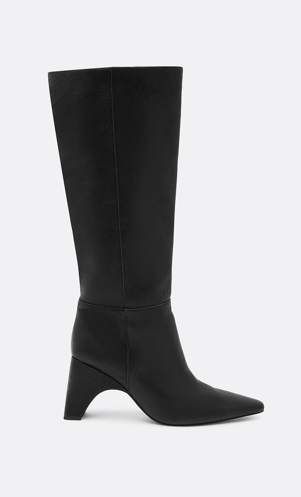 LEIGHTON BOOT - DISTRESSED BLACK