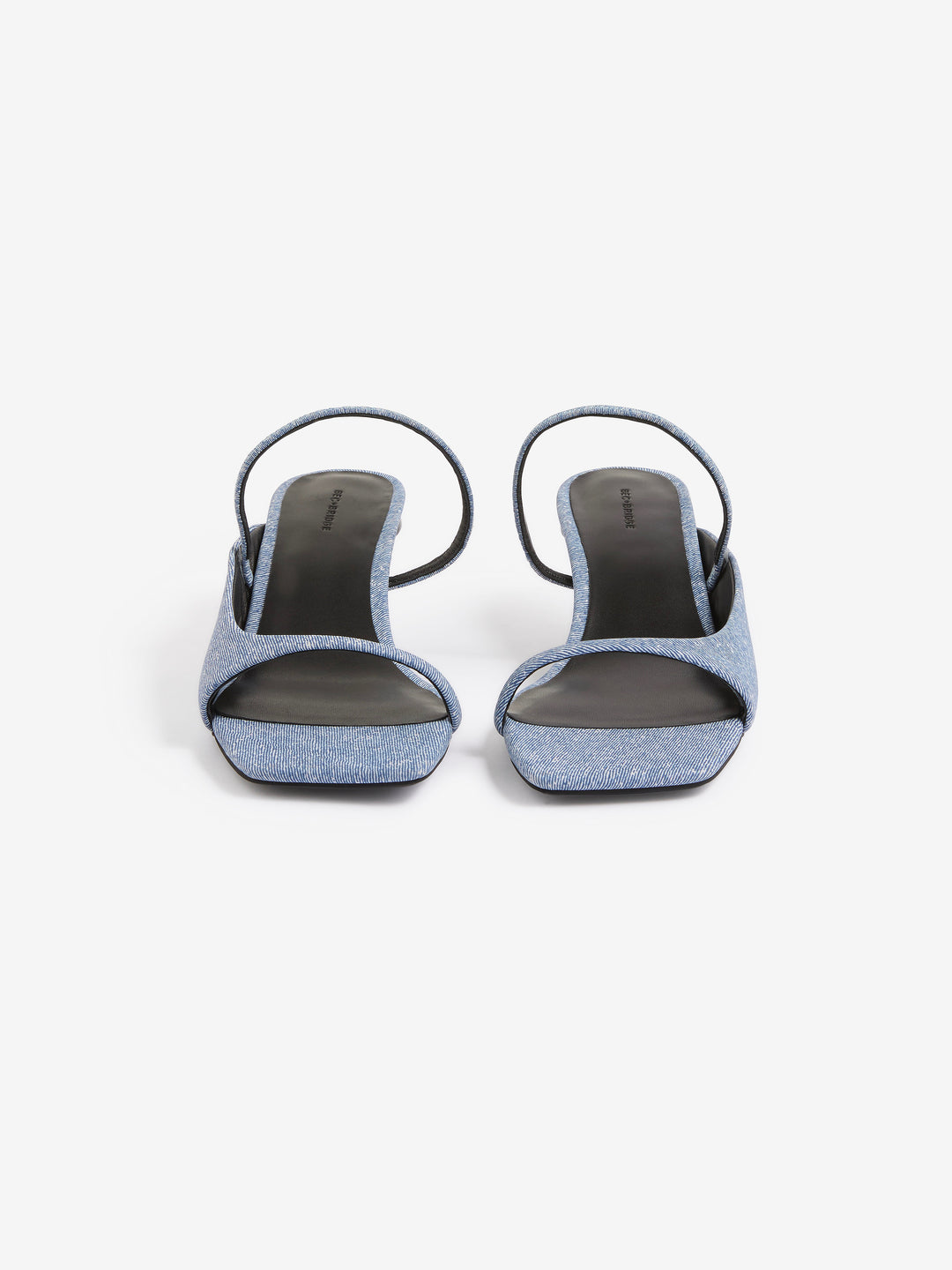 NIKITA KITTEN HEEL - DENIM LEATHER