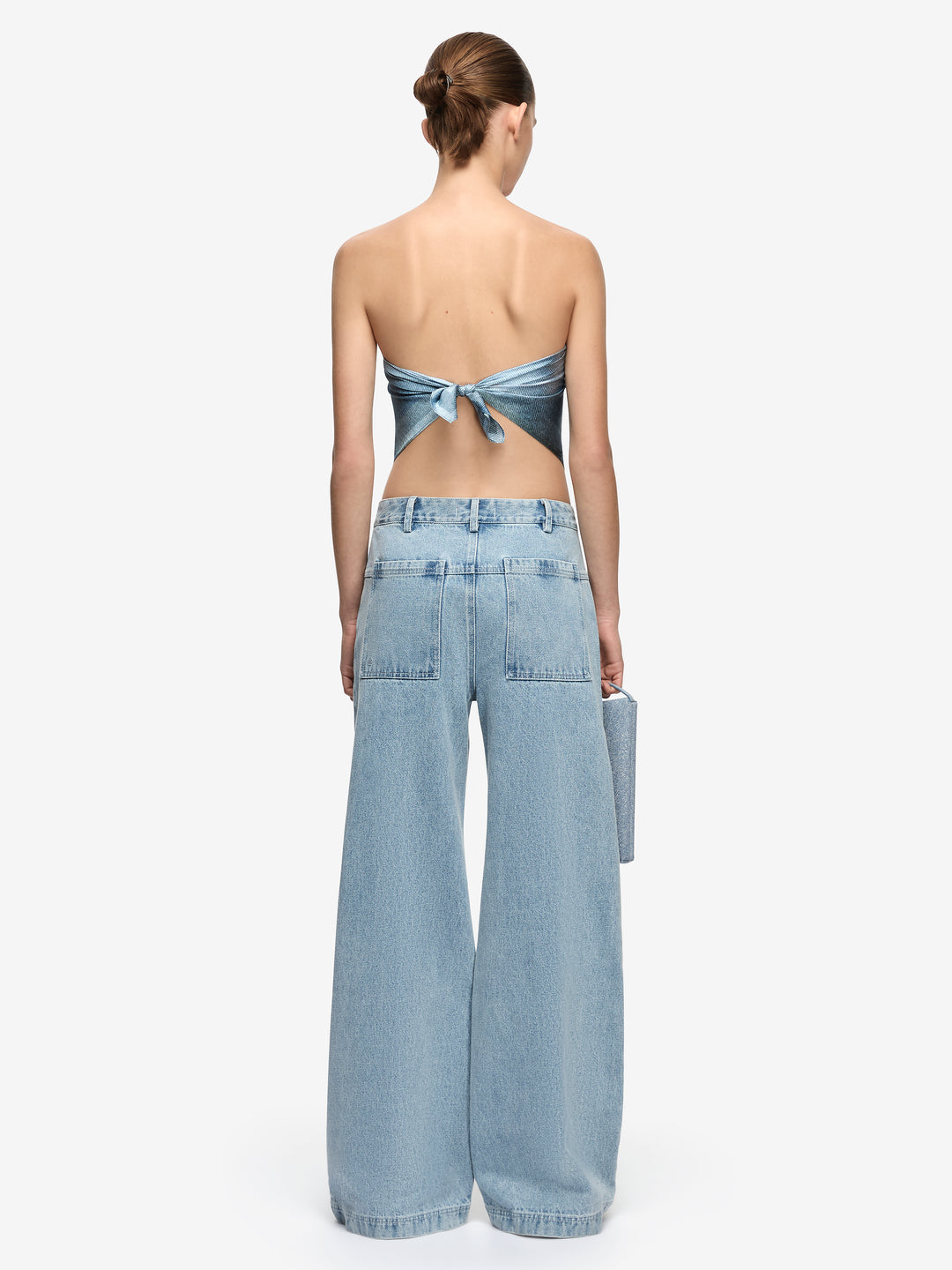 MUSA SCARF - DENIM FLORAL