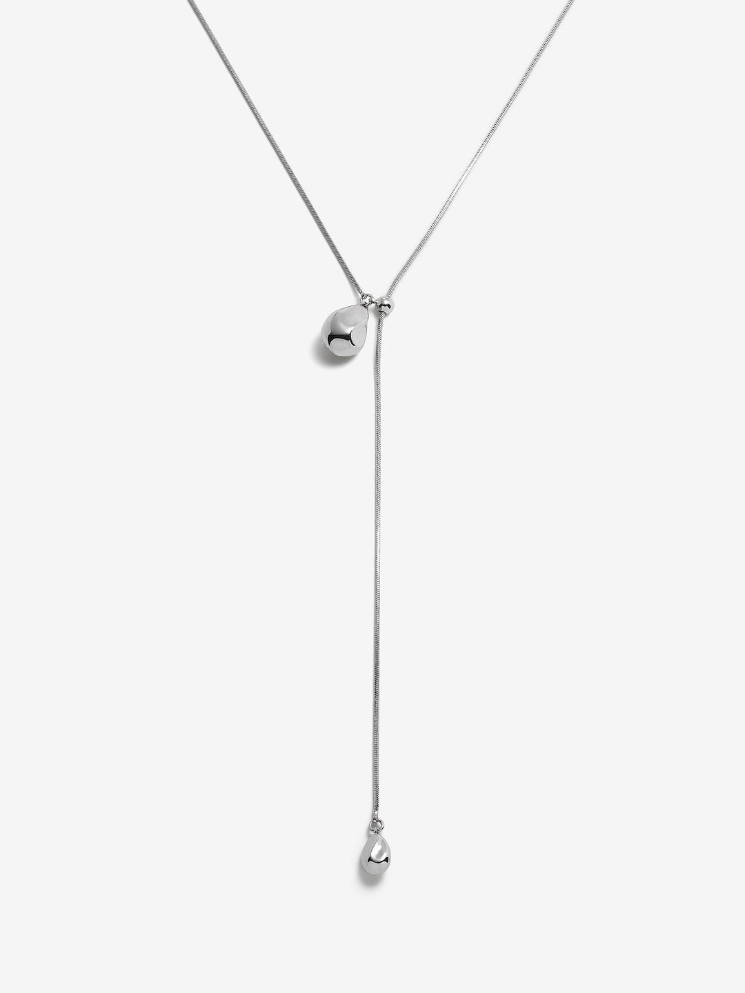 ARINA DROP NECKLACE - SILVER
