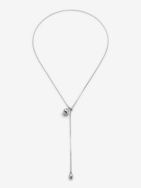 ARINA DROP NECKLACE - SILVER