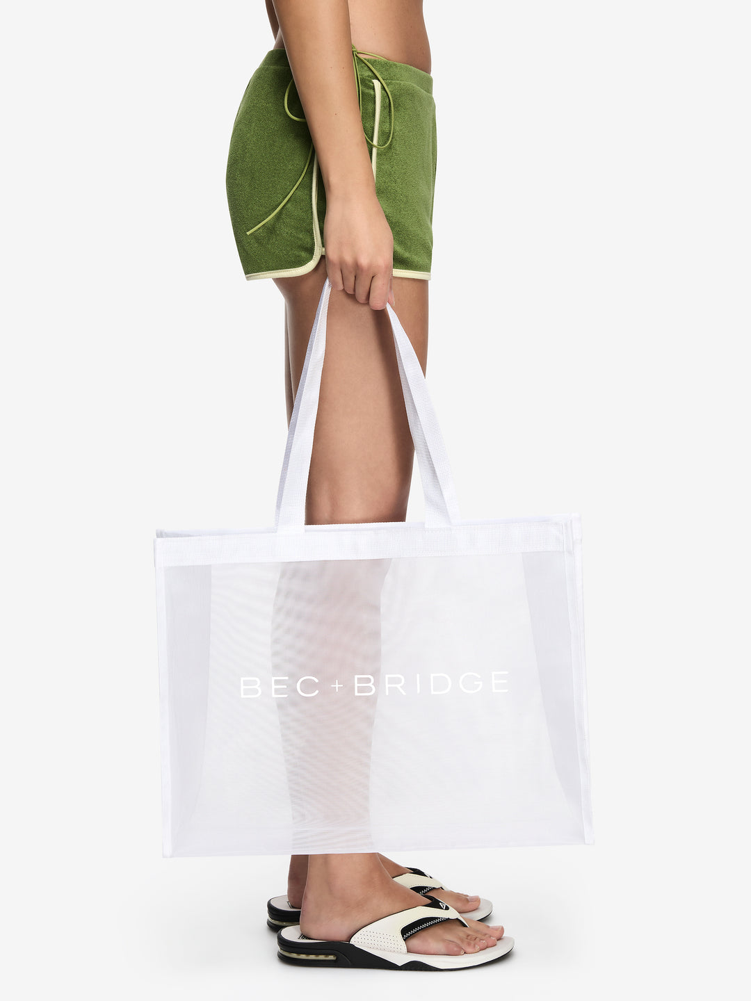 RINSE TOTE BAG - WHITE/WHITE