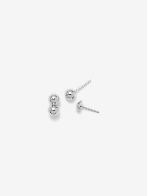SPHERE STUDS - SILVER