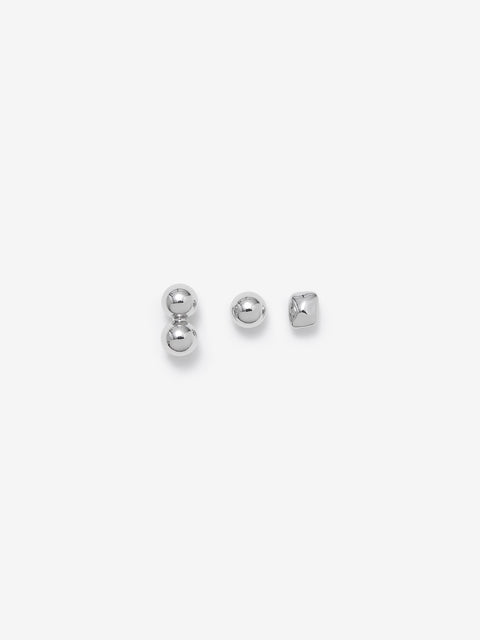 SPHERE STUDS - SILVER