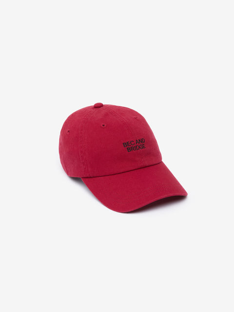 BEC AND BRIDGE SIGNATURE CAP - SCARLET/BLACK