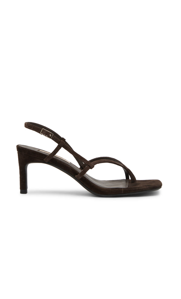 KATE MID HEEL - CHOC SUEDE
