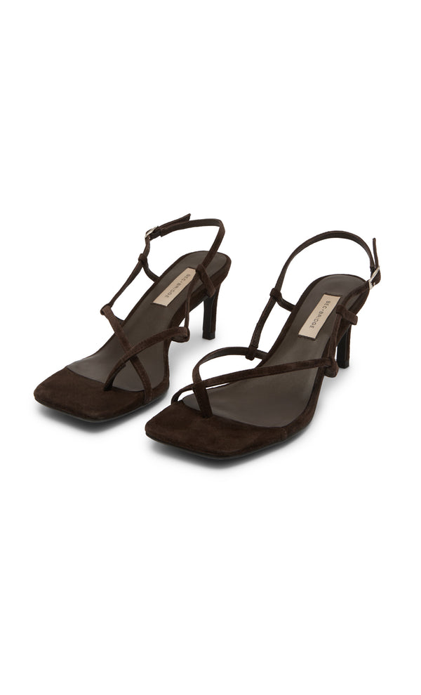 KATE MID HEEL - CHOC SUEDE